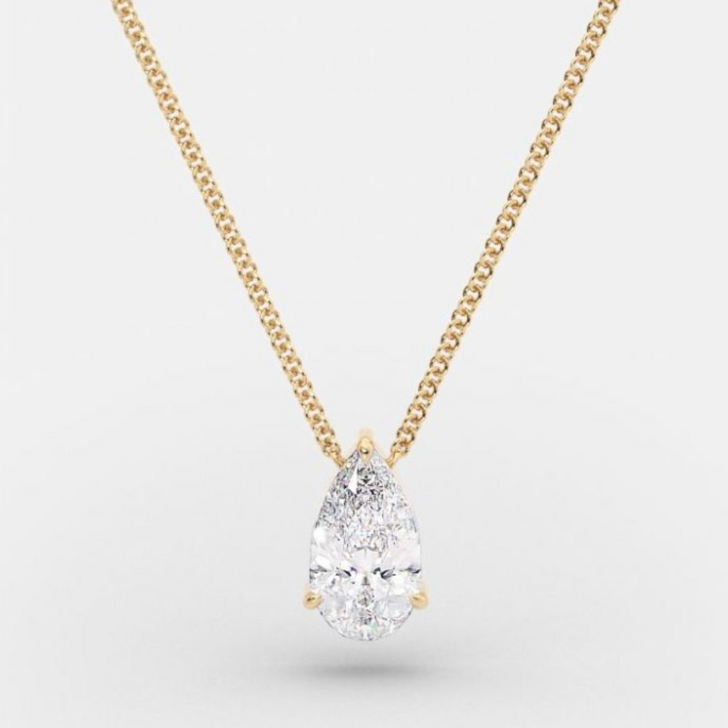 Everly™ — Personalized Pear-Shaped Zircon Necklace