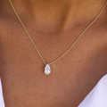 Everly™ — Personalized Pear-Shaped Zircon Necklace