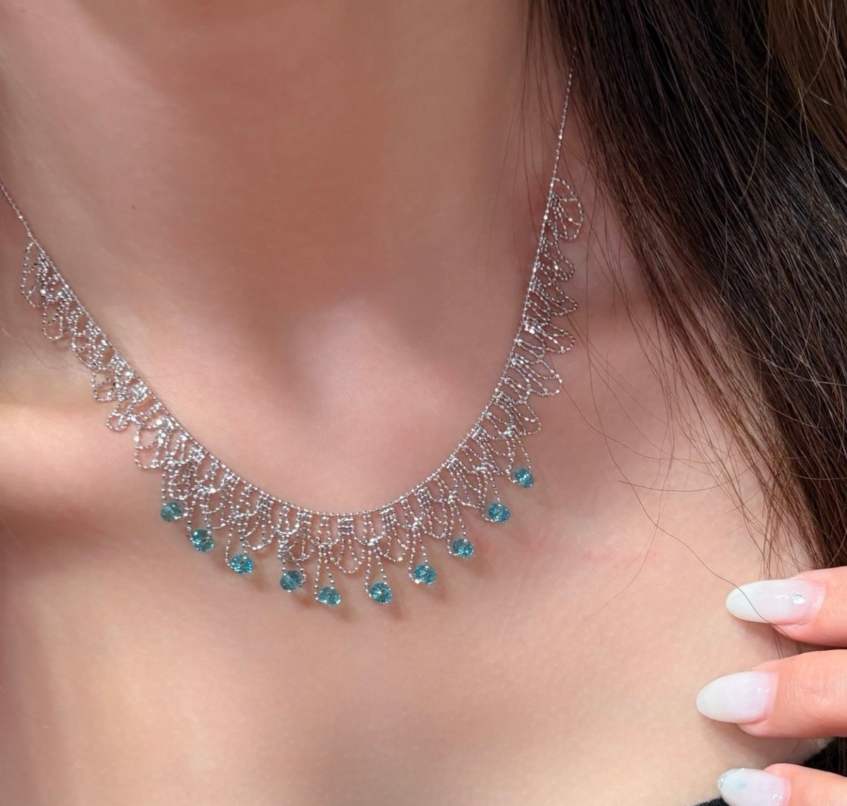 Serena™ — Handmade S925 Silver Mesh Jewelry