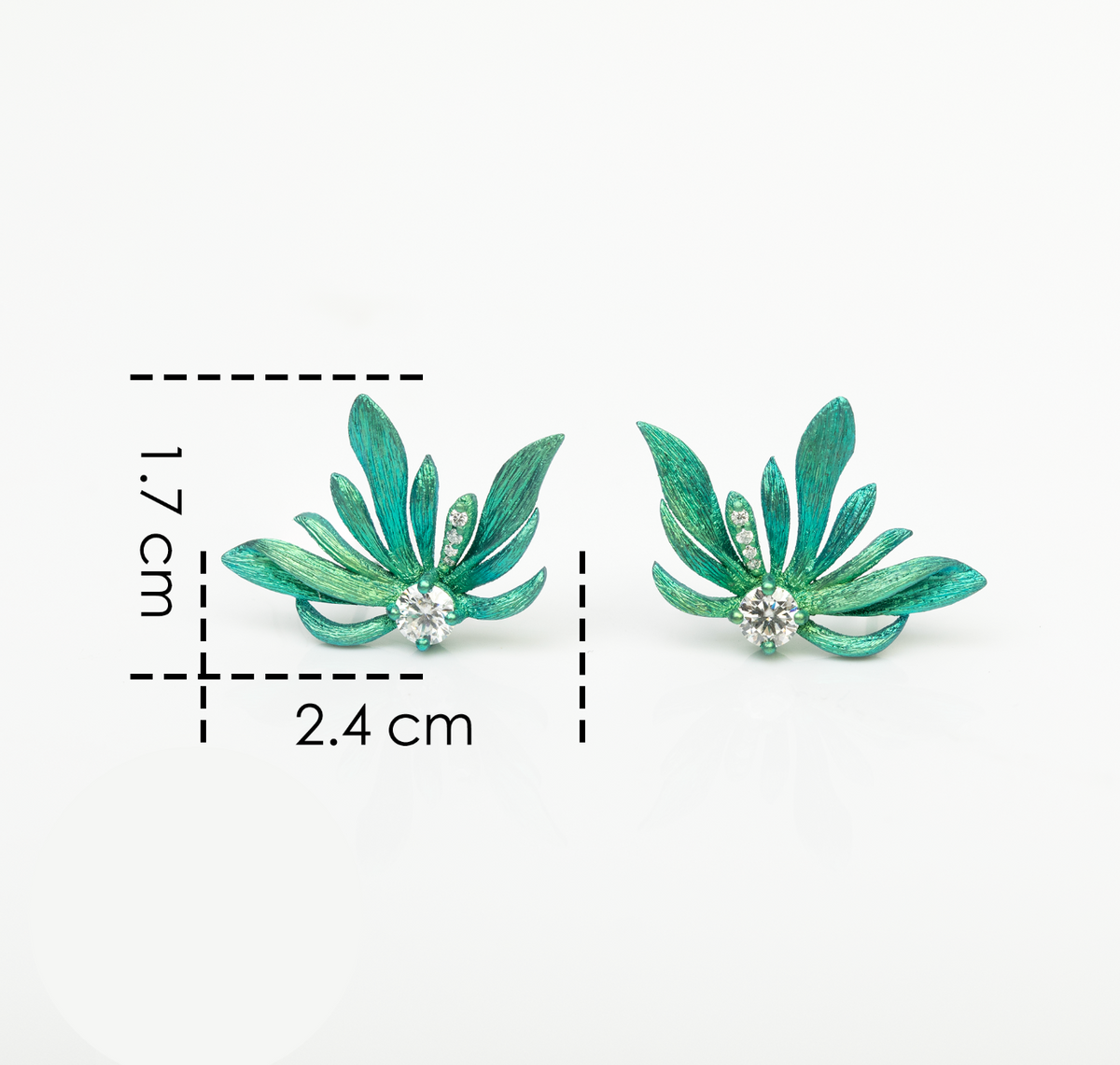 Aurelia™ Brilliant-Cut Titanium Earrings
