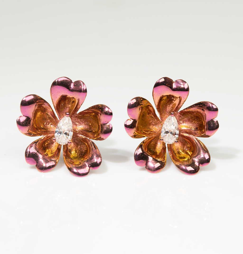 Flora™ Colorful Titanium Flower Earrings