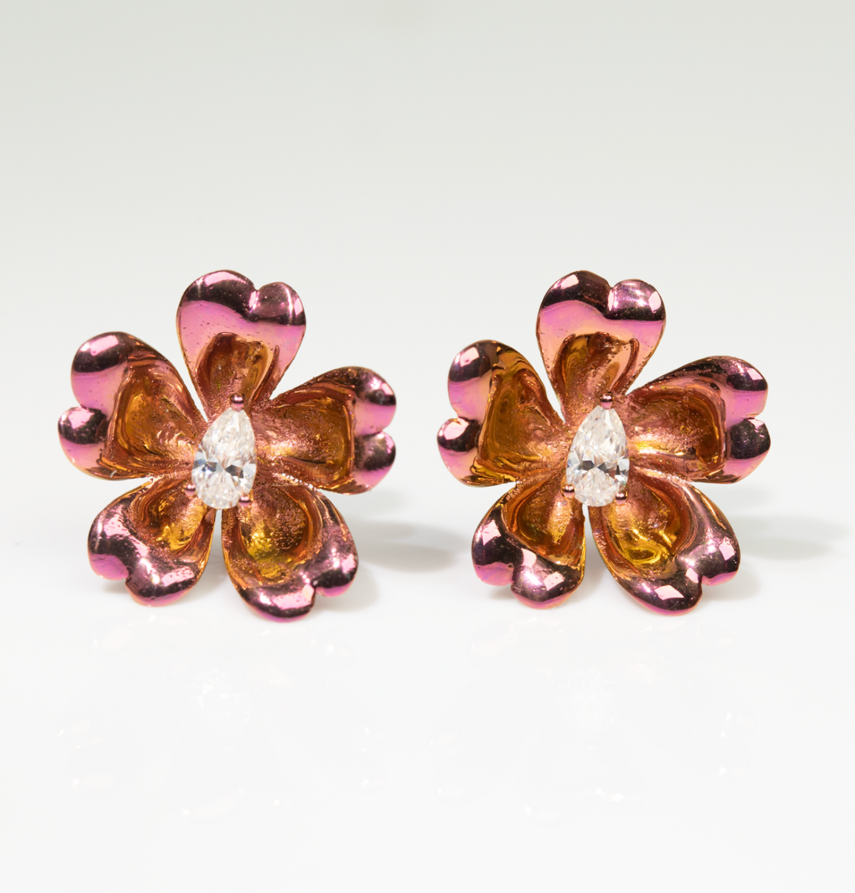 Flora™ Colorful Titanium Flower Earrings