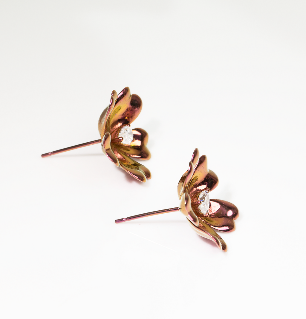 Flora™ Colorful Titanium Flower Earrings