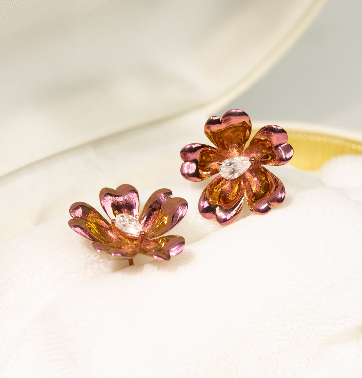Flora™ Colorful Titanium Flower Earrings
