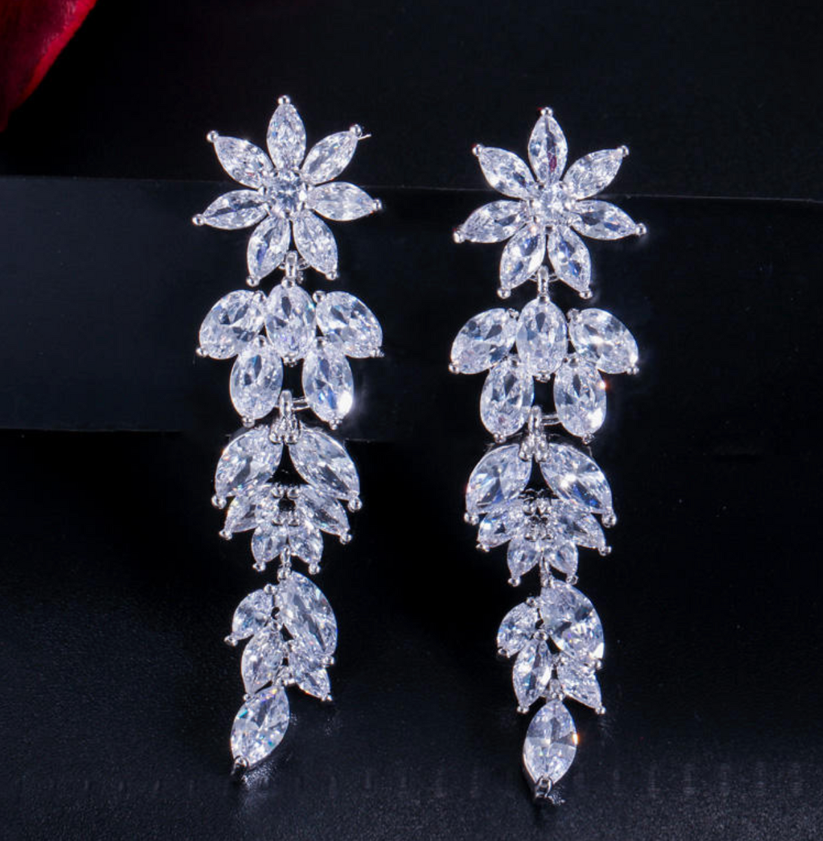 Valentina™ Marquise-Cut Cluster Earrings