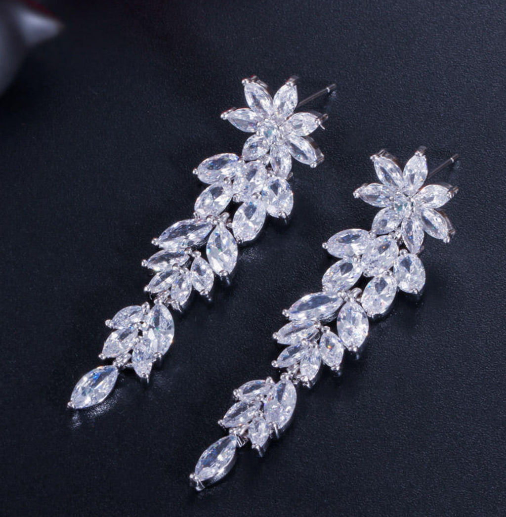 Valentina™ Marquise-Cut Cluster Earrings